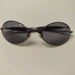 90s vintage oakley e-wire metal tech ファッション
